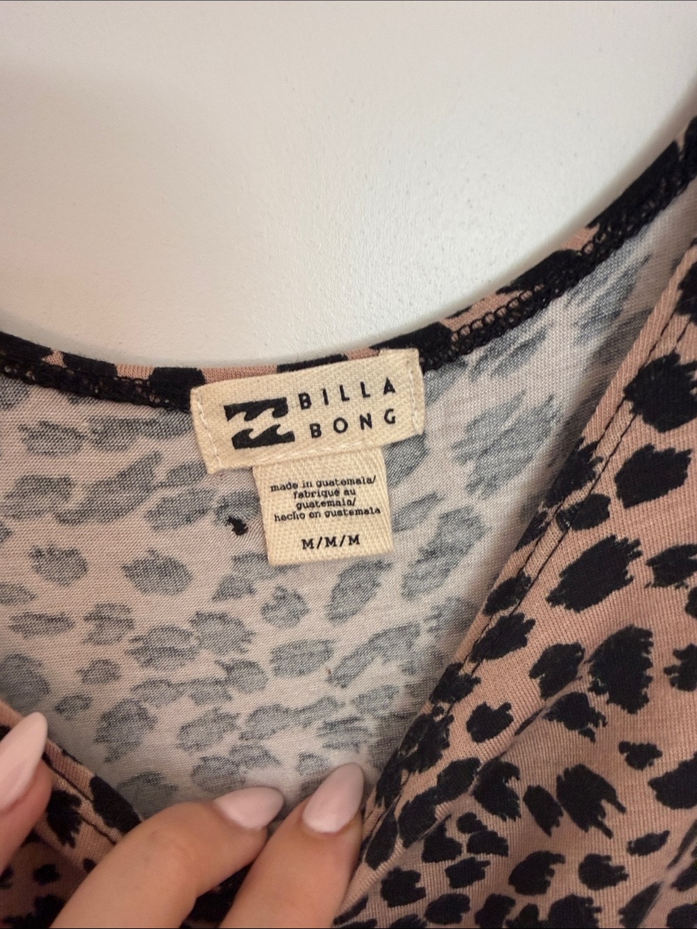 Billabong Mid Day Beige Animal Print Bodycon Midi Dress - Picture 6 of 7